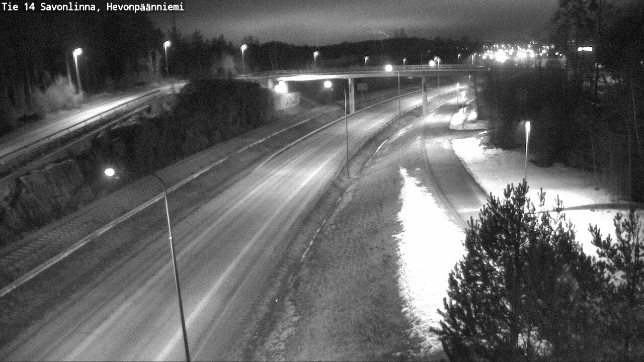 Weather Camera Image Road 14 Savonlinna, Hevonpäänniem, Savonlinna, Etelä-Savo