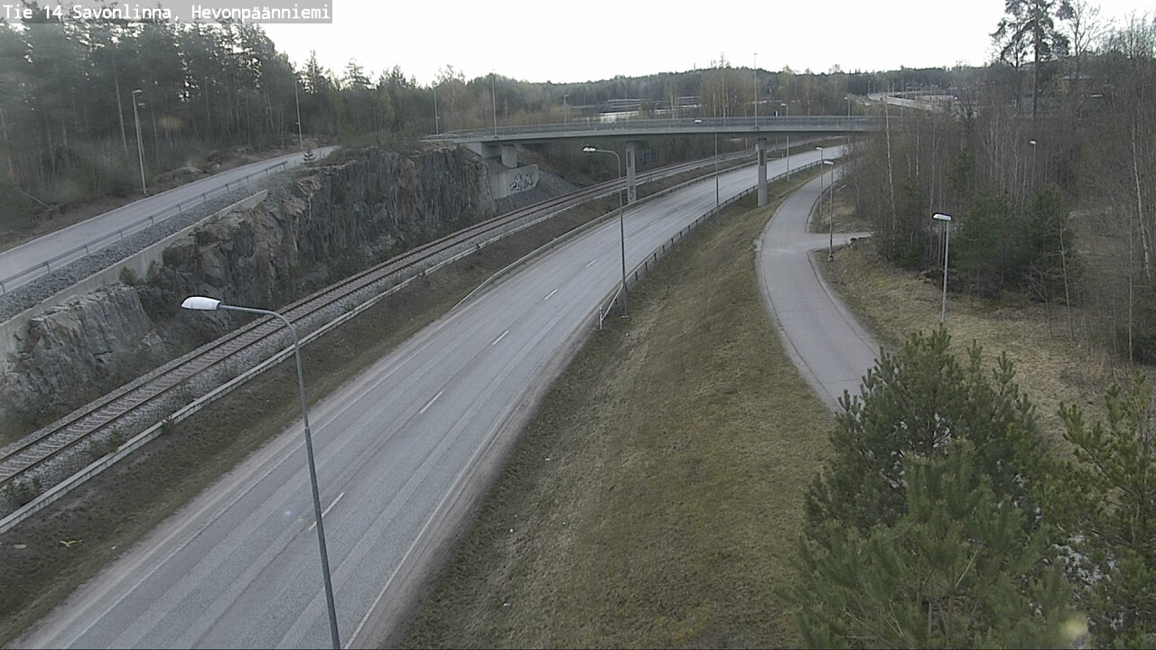 Weather Camera Image Road 14 Savonlinna, Hevonpäänniem, Savonlinna, Etelä-Savo