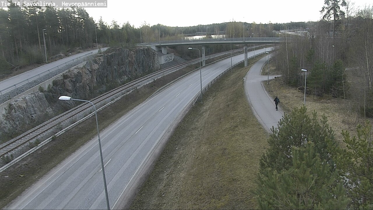 Weather Camera Image Road 14 Savonlinna, Hevonpäänniem, Savonlinna, Etelä-Savo
