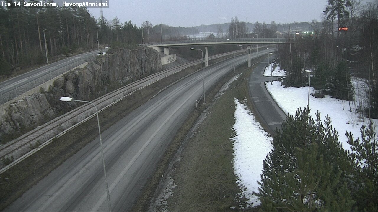 Weather Camera Image Road 14 Savonlinna, Hevonpäänniem, Savonlinna, Etelä-Savo