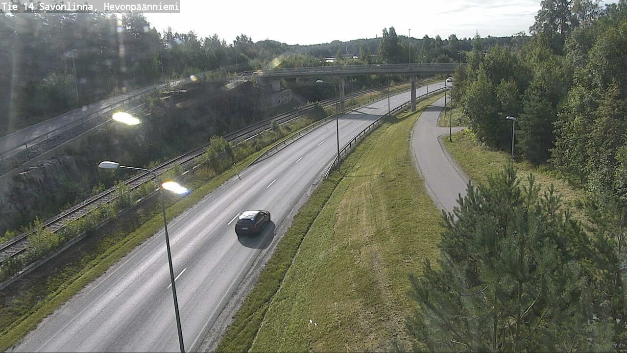 Weather Camera Image Road 14 Savonlinna, Hevonpäänniem, Savonlinna, Etelä-Savo