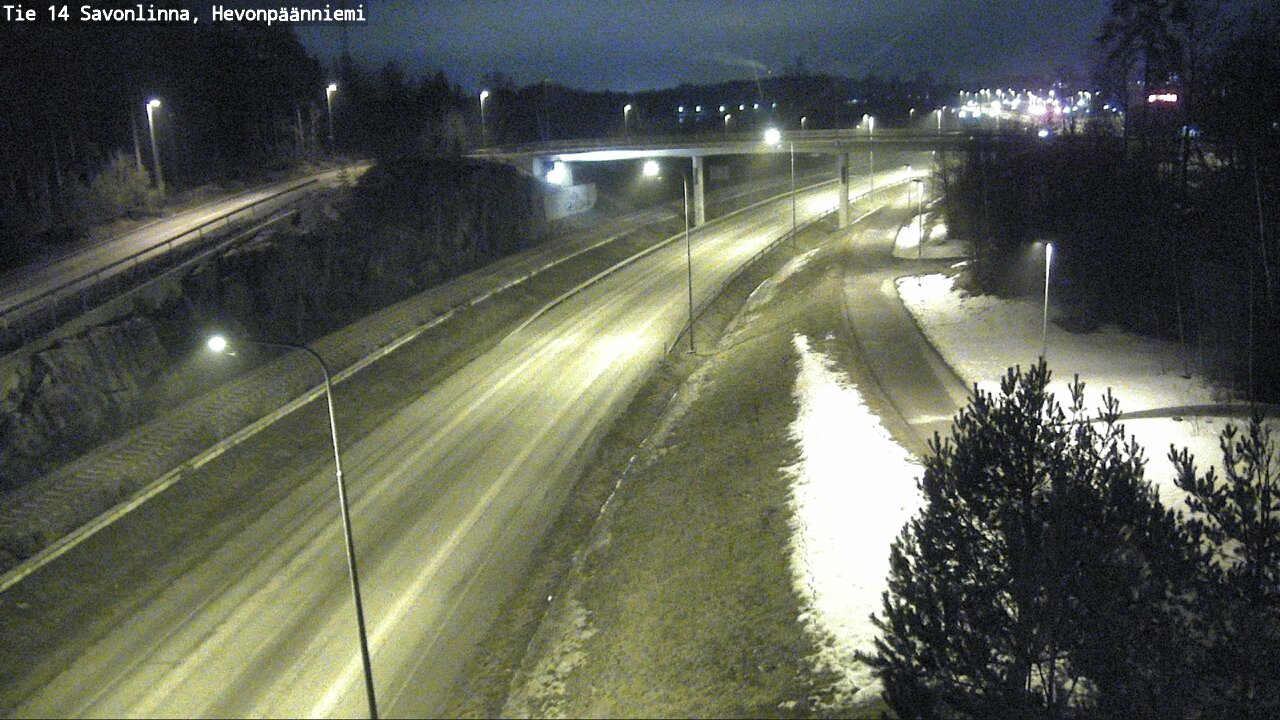 Weather Camera Image Road 14 Savonlinna, Hevonpäänniem, Savonlinna, Etelä-Savo