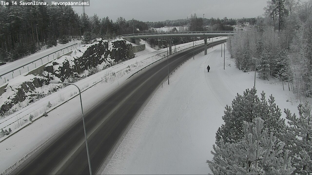 Weather Camera Image Road 14 Savonlinna, Hevonpäänniem, Savonlinna, Etelä-Savo