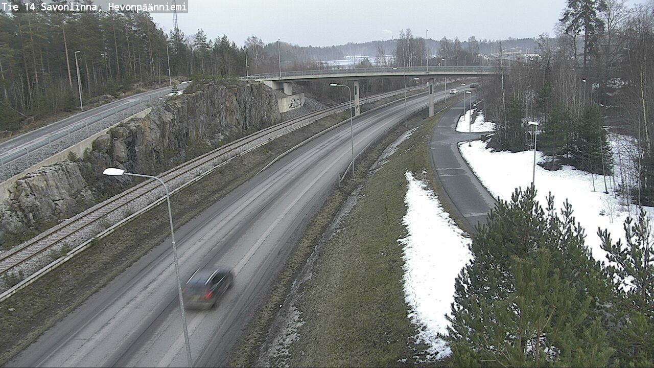 Weather Camera Image Road 14 Savonlinna, Hevonpäänniem, Savonlinna, Etelä-Savo