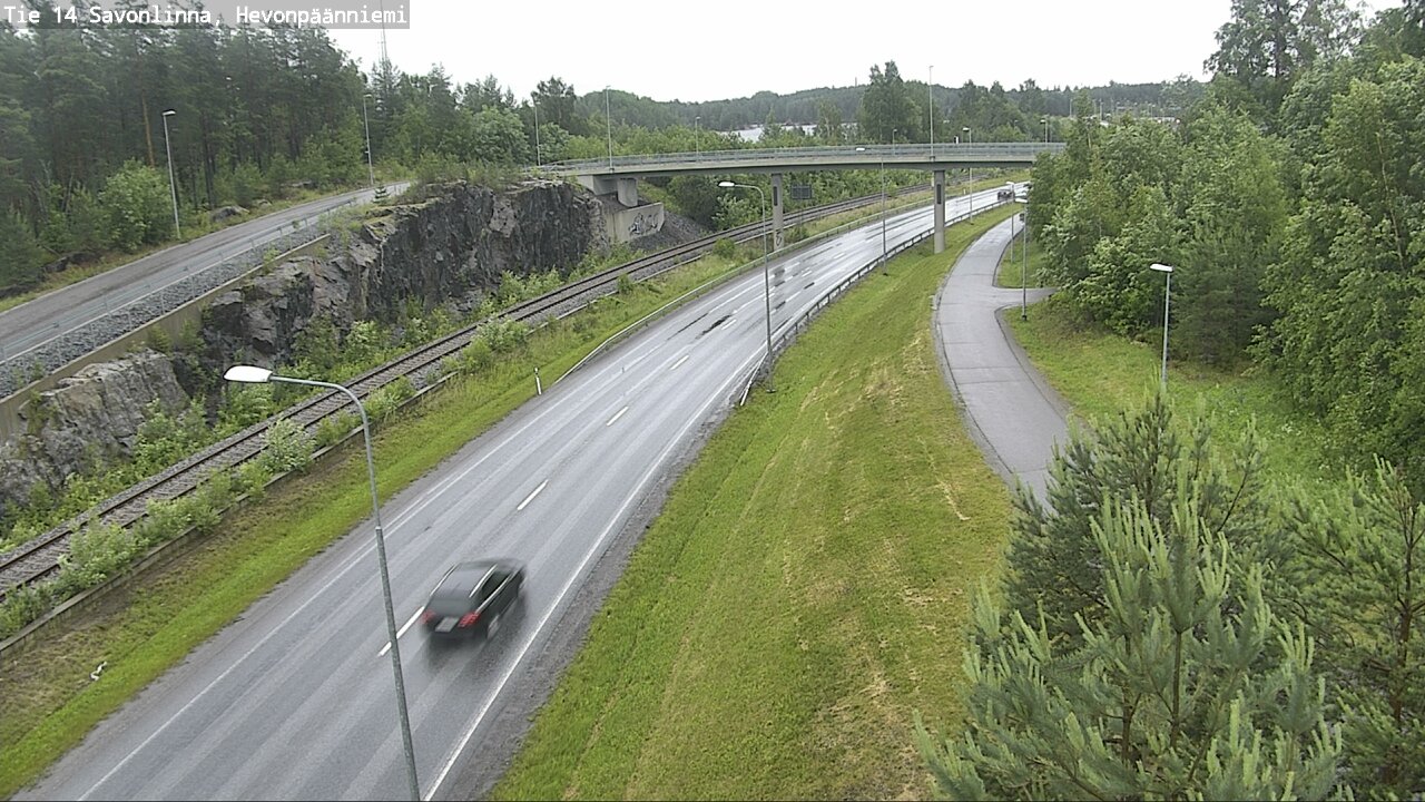 Weather Camera Image Väg 14 Nyslott, Hevonpäänniemi, Savonlinna, Etelä-Savo