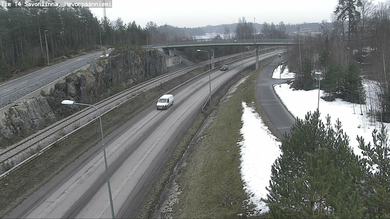 Weather Camera Image Road 14 Savonlinna, Hevonpäänniem, Savonlinna, Etelä-Savo