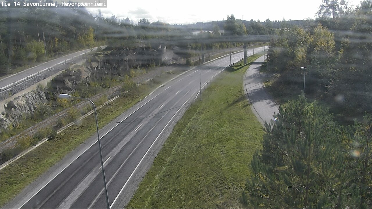 Weather Camera Image Road 14 Savonlinna, Hevonpäänniem, Savonlinna, Etelä-Savo