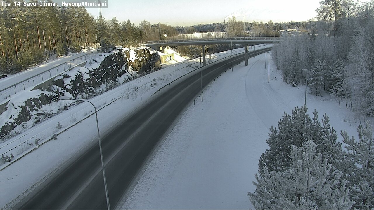 Weather Camera Image Road 14 Savonlinna, Hevonpäänniem, Savonlinna, Etelä-Savo