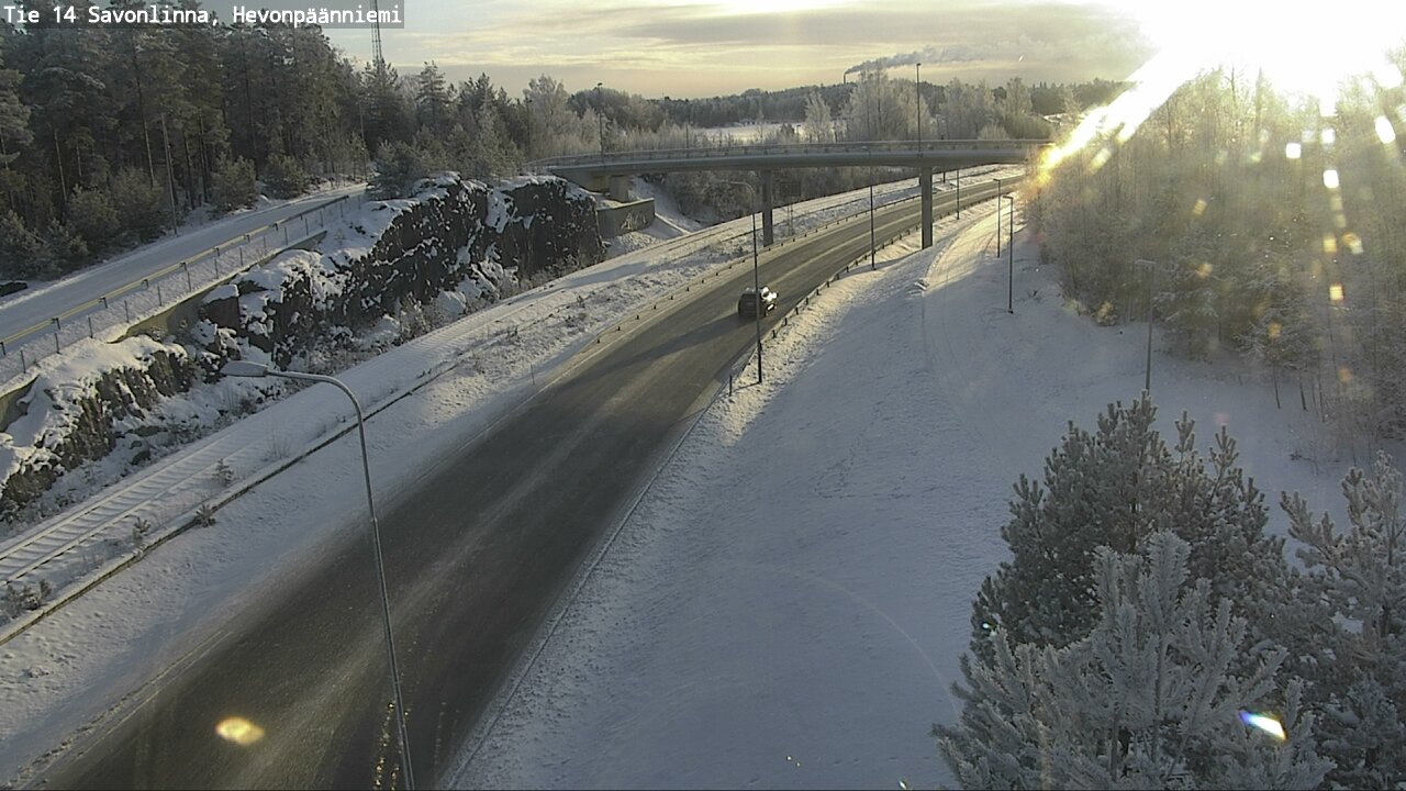 Weather Camera Image Road 14 Savonlinna, Hevonpäänniem, Savonlinna, Etelä-Savo