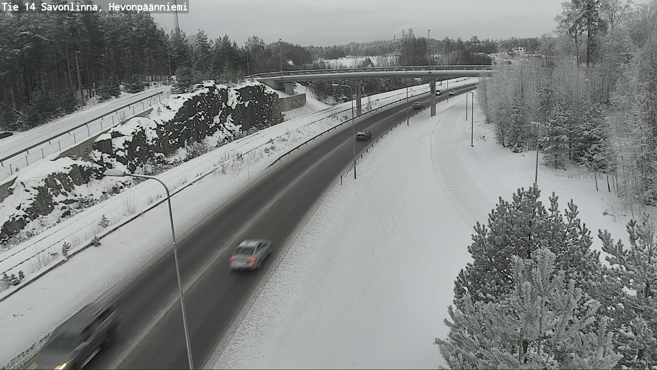 Weather Camera Image Road 14 Savonlinna, Hevonpäänniem, Savonlinna, Etelä-Savo