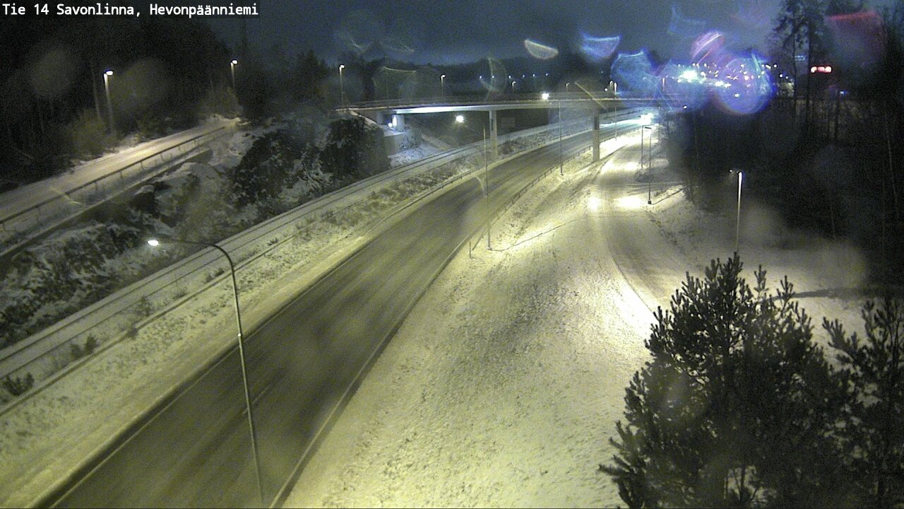 Weather Camera Image Väg 14 Nyslott, Hevonpäänniemi, Savonlinna, Etelä-Savo