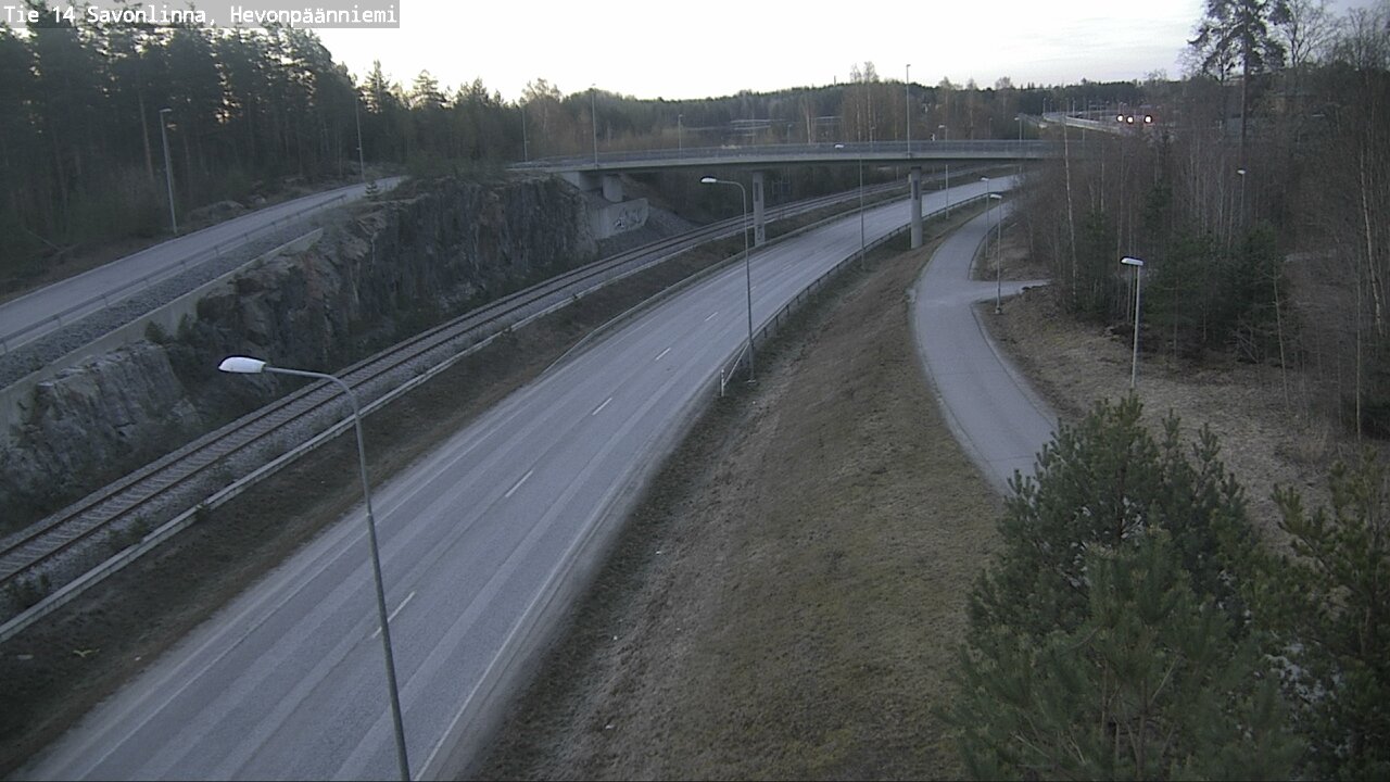 Weather Camera Image Road 14 Savonlinna, Hevonpäänniem, Savonlinna, Etelä-Savo