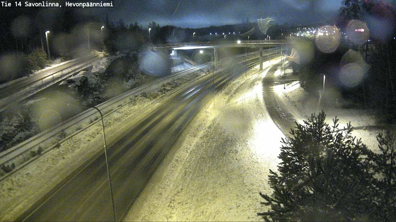 Weather Camera Image Väg 14 Nyslott, Hevonpäänniemi, Savonlinna, Etelä-Savo