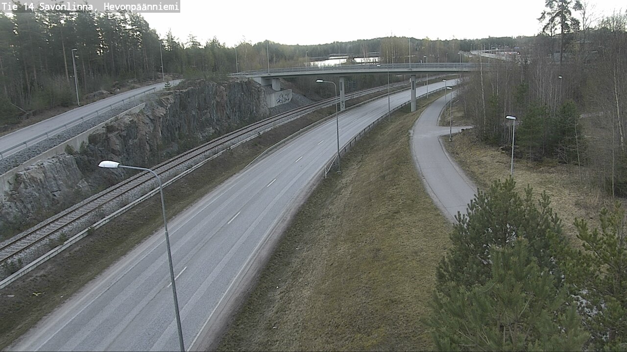 Weather Camera Image Road 14 Savonlinna, Hevonpäänniem, Savonlinna, Etelä-Savo