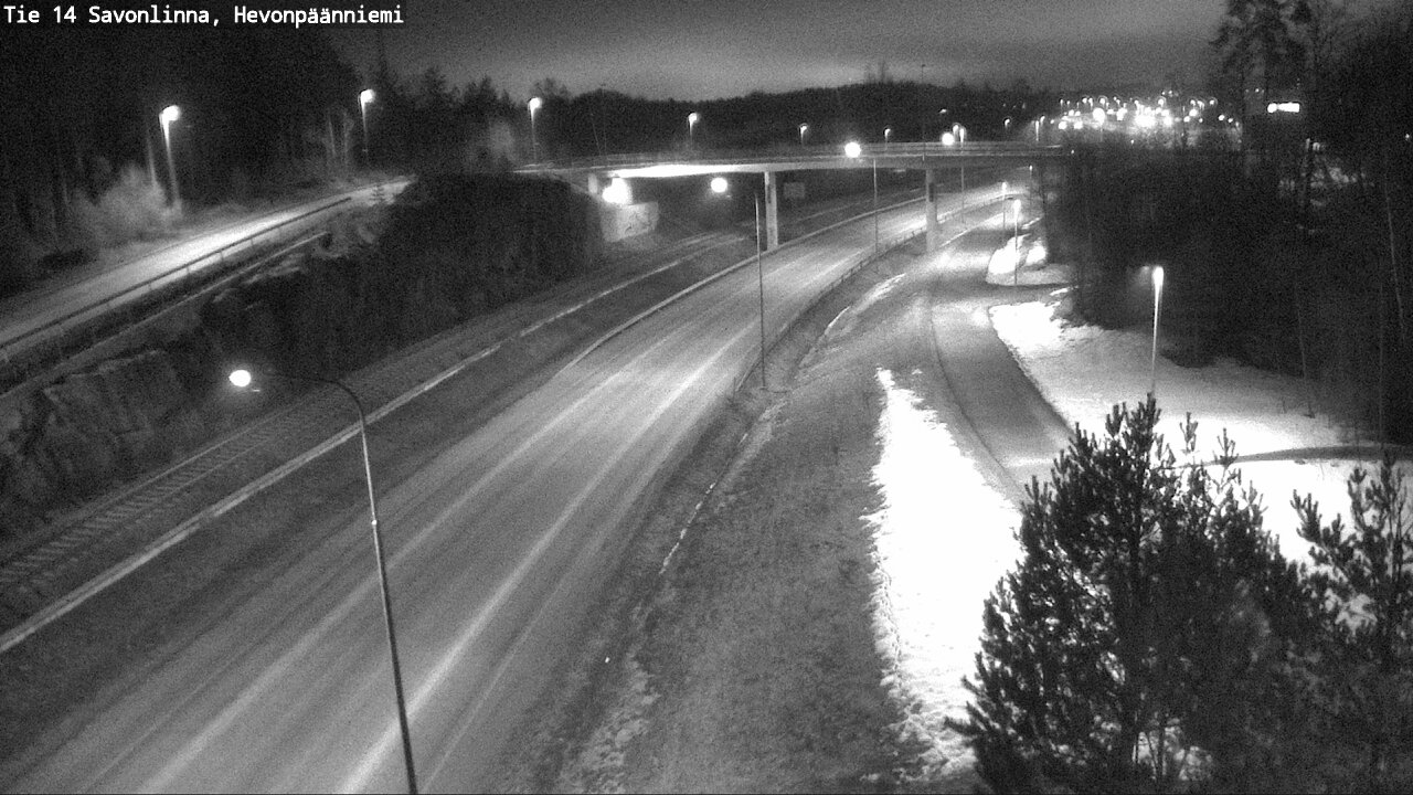 Weather Camera Image Road 14 Savonlinna, Hevonpäänniem, Savonlinna, Etelä-Savo