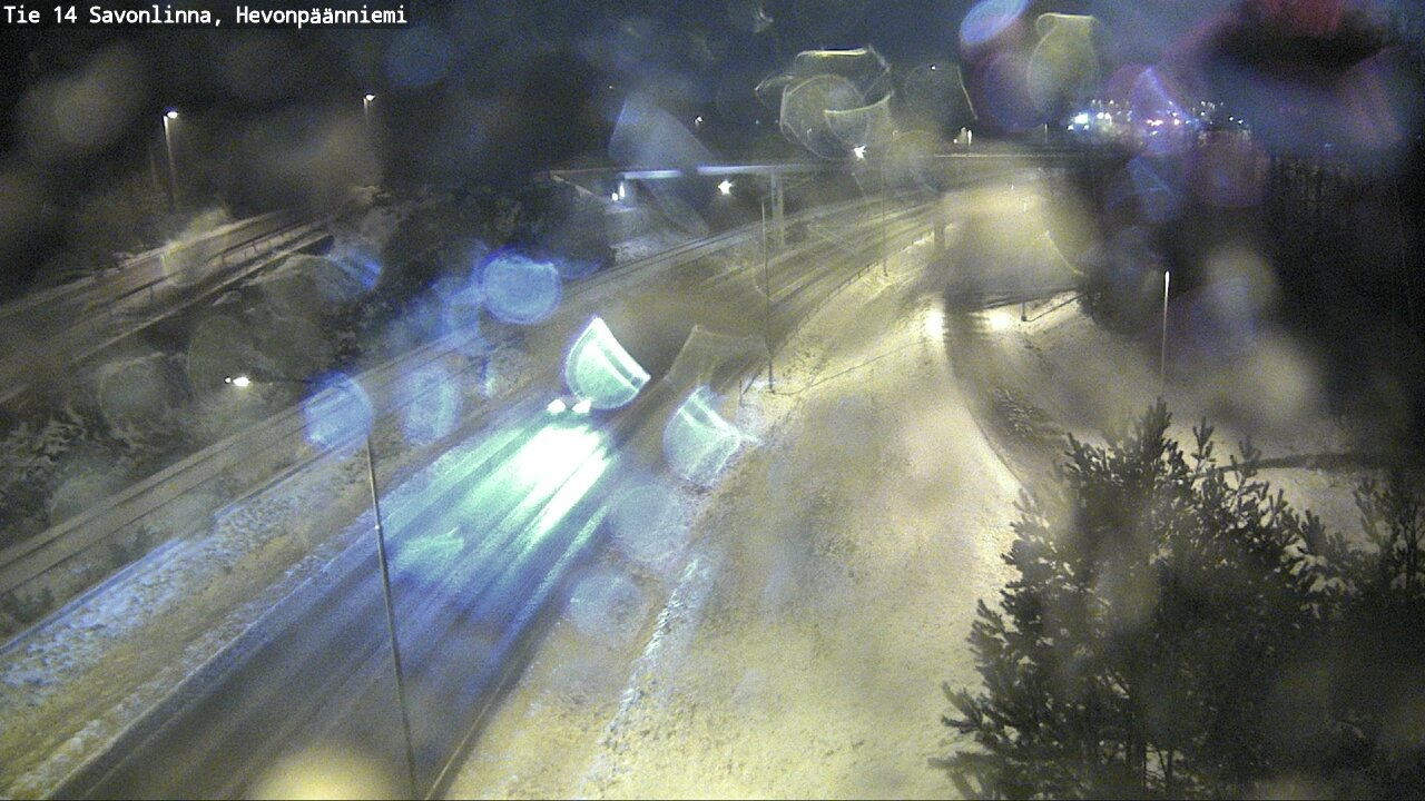 Weather Camera Image Väg 14 Nyslott, Hevonpäänniemi, Savonlinna, Etelä-Savo