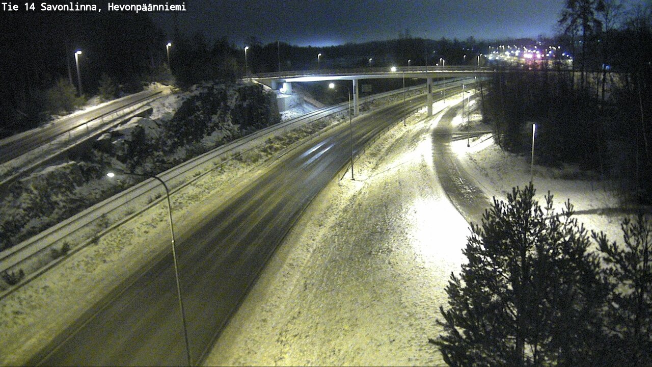 Weather Camera Image Väg 14 Nyslott, Hevonpäänniemi, Savonlinna, Etelä-Savo