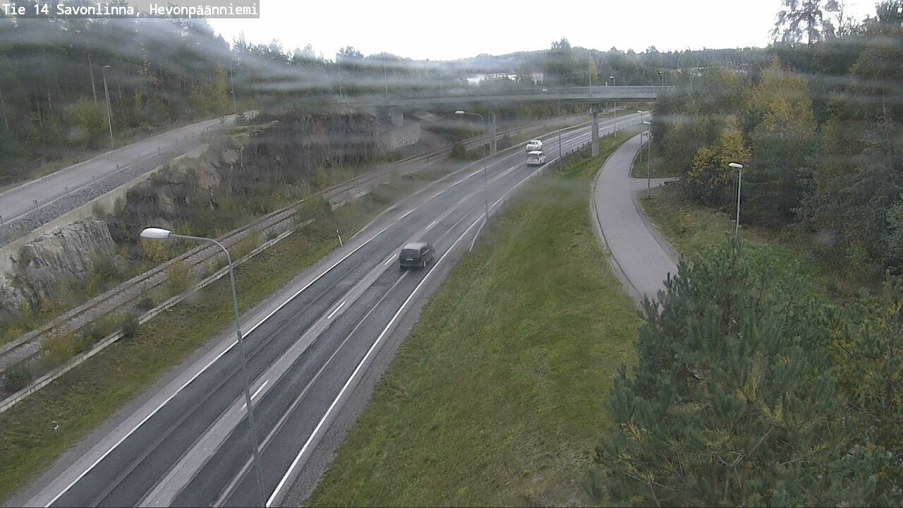 Weather Camera Image Road 14 Savonlinna, Hevonpäänniem, Savonlinna, Etelä-Savo