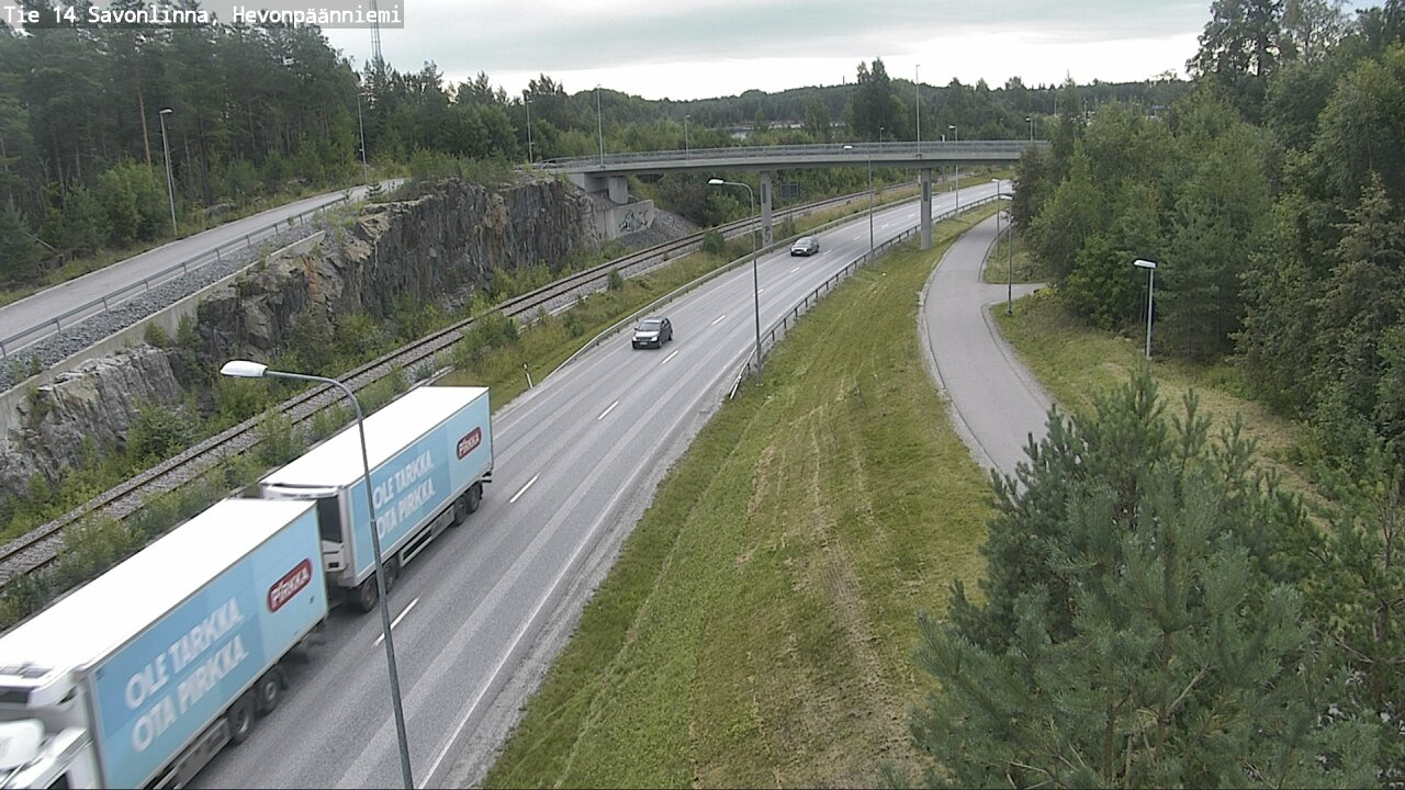 Weather Camera Image Road 14 Savonlinna, Hevonpäänniem, Savonlinna, Etelä-Savo