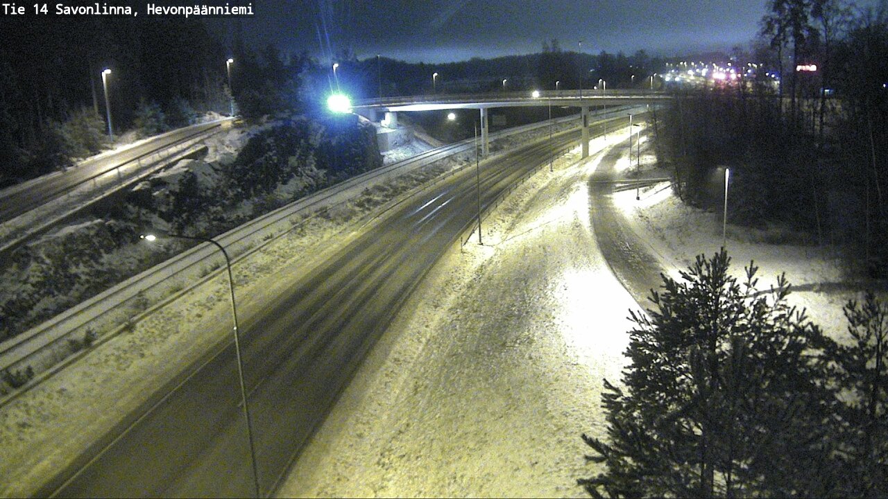 Weather Camera Image Väg 14 Nyslott, Hevonpäänniemi, Savonlinna, Etelä-Savo