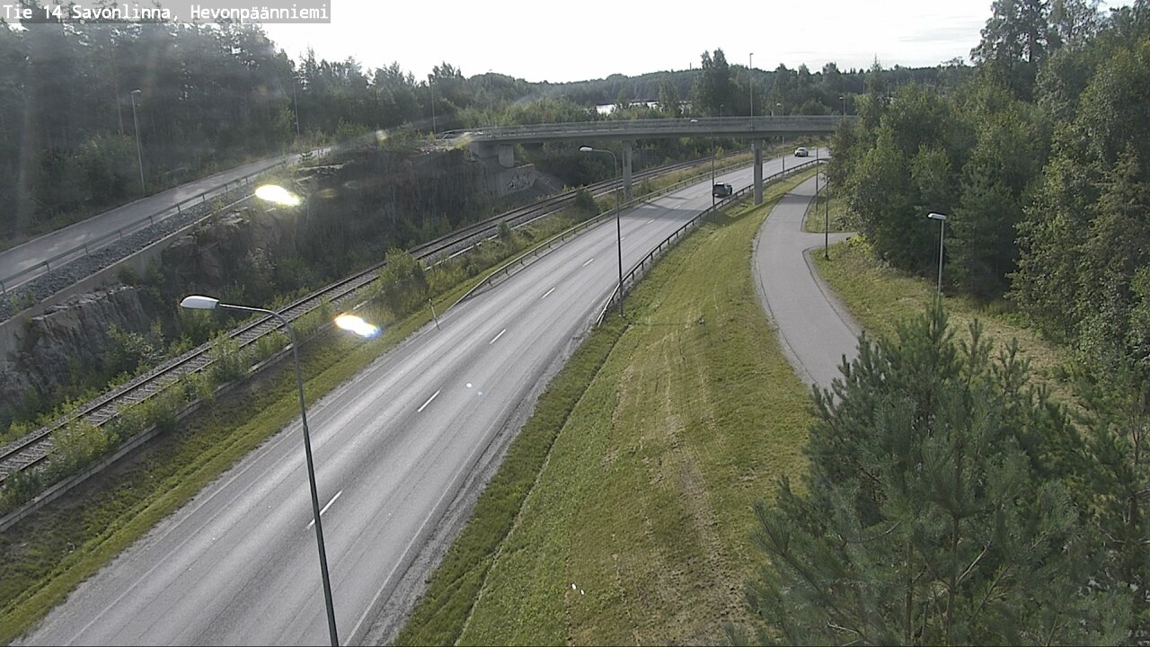 Weather Camera Image Road 14 Savonlinna, Hevonpäänniem, Savonlinna, Etelä-Savo