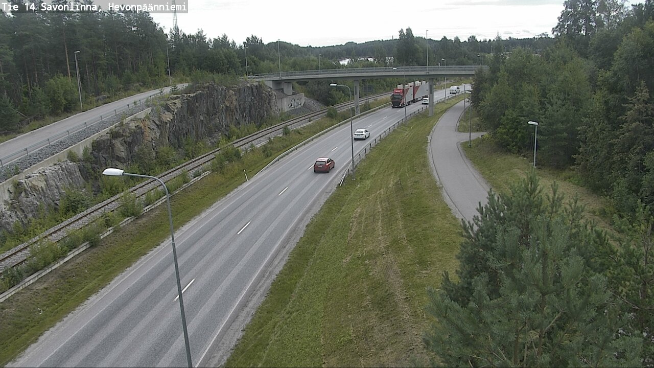 Weather Camera Image Road 14 Savonlinna, Hevonpäänniem, Savonlinna, Etelä-Savo