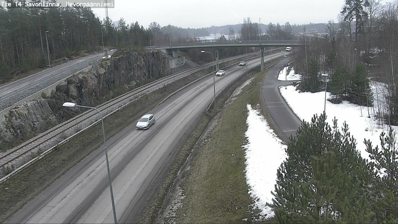 Weather Camera Image Road 14 Savonlinna, Hevonpäänniem, Savonlinna, Etelä-Savo