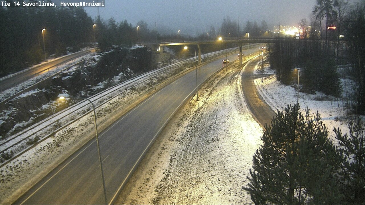 Weather Camera Image Road 14 Savonlinna, Hevonpäänniem, Savonlinna, Etelä-Savo