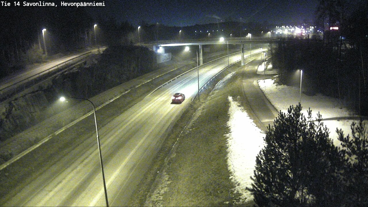 Weather Camera Image Road 14 Savonlinna, Hevonpäänniem, Savonlinna, Etelä-Savo