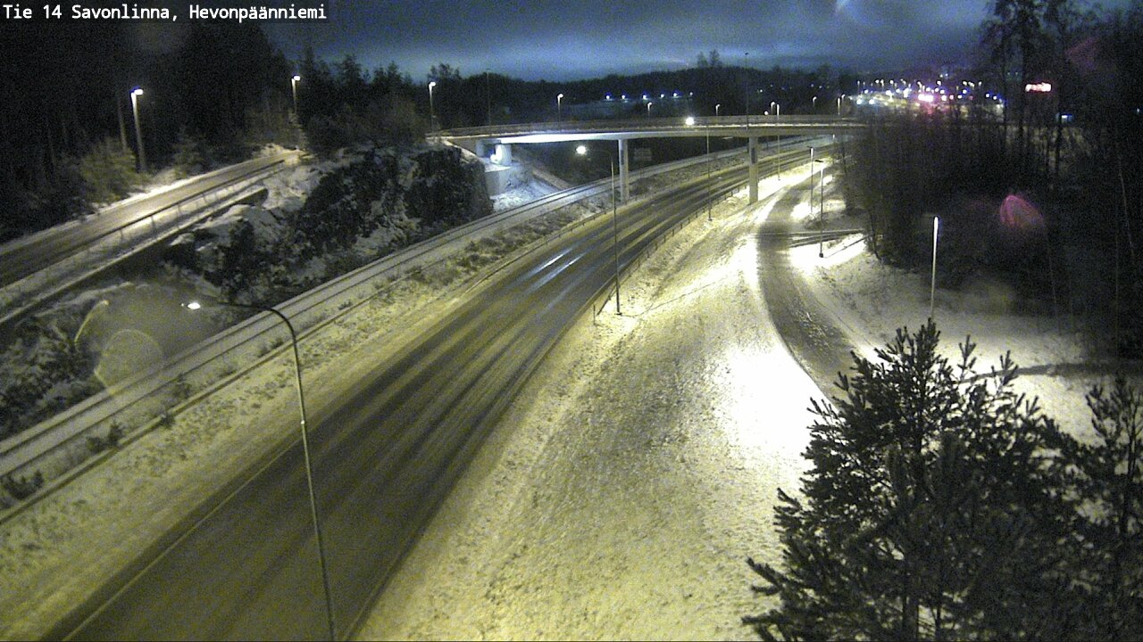 Weather Camera Image Väg 14 Nyslott, Hevonpäänniemi, Savonlinna, Etelä-Savo