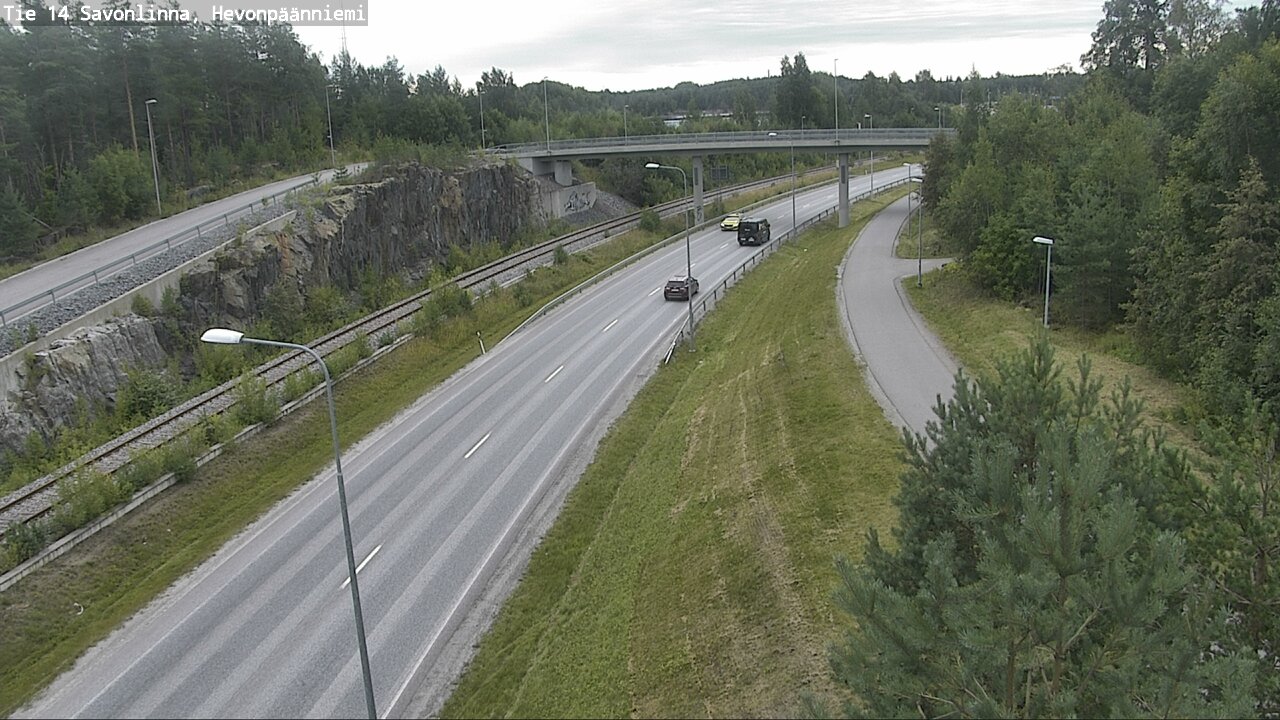 Weather Camera Image Road 14 Savonlinna, Hevonpäänniem, Savonlinna, Etelä-Savo