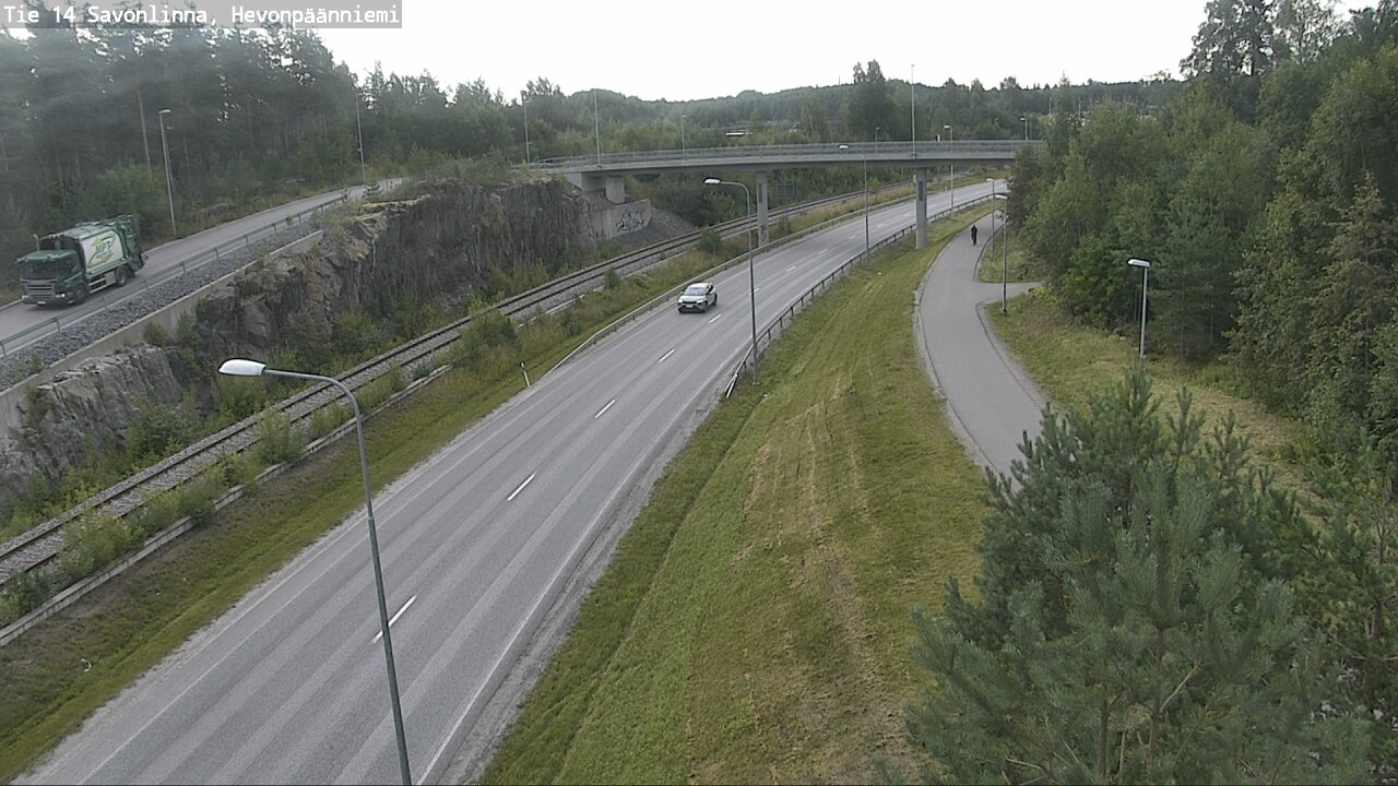 Weather Camera Image Road 14 Savonlinna, Hevonpäänniem, Savonlinna, Etelä-Savo