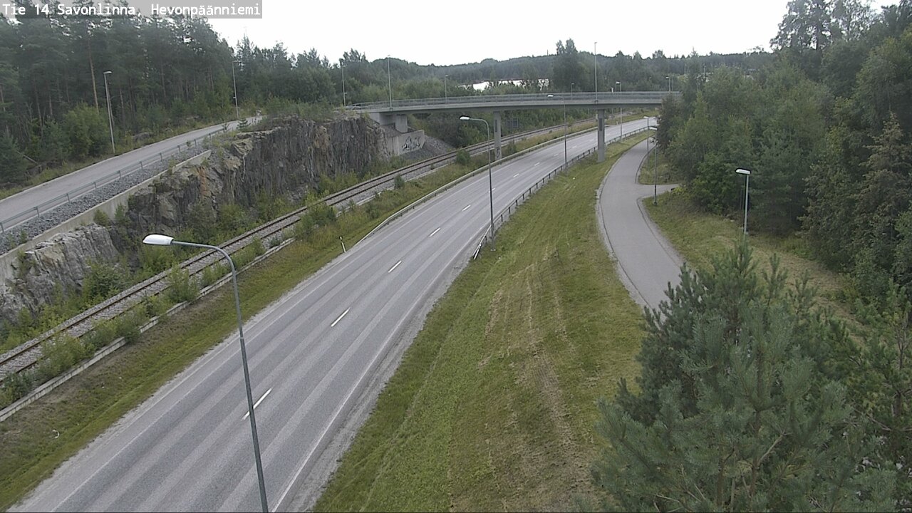 Weather Camera Image Road 14 Savonlinna, Hevonpäänniem, Savonlinna, Etelä-Savo