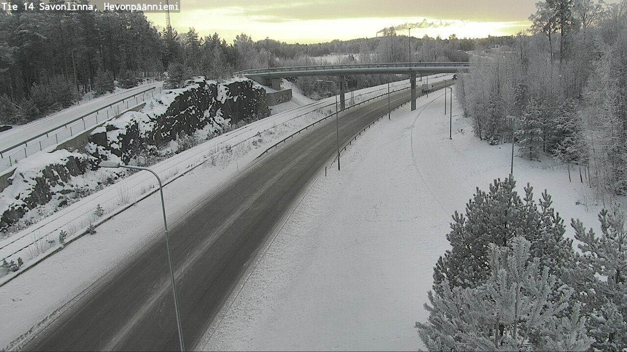 Weather Camera Image Road 14 Savonlinna, Hevonpäänniem, Savonlinna, Etelä-Savo