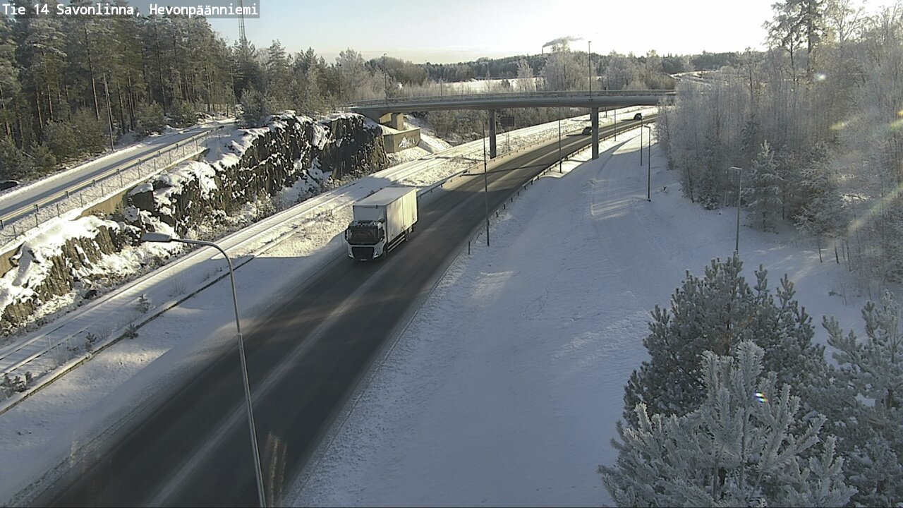 Weather Camera Image Road 14 Savonlinna, Hevonpäänniem, Savonlinna, Etelä-Savo