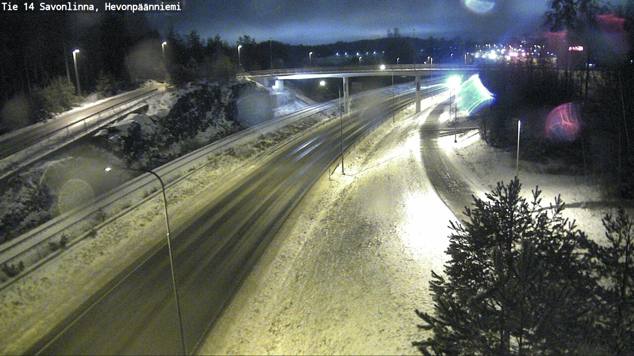 Weather Camera Image Väg 14 Nyslott, Hevonpäänniemi, Savonlinna, Etelä-Savo