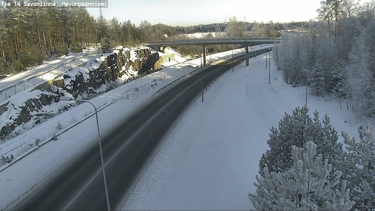 Weather Camera Image Road 14 Savonlinna, Hevonpäänniem, Savonlinna, Etelä-Savo