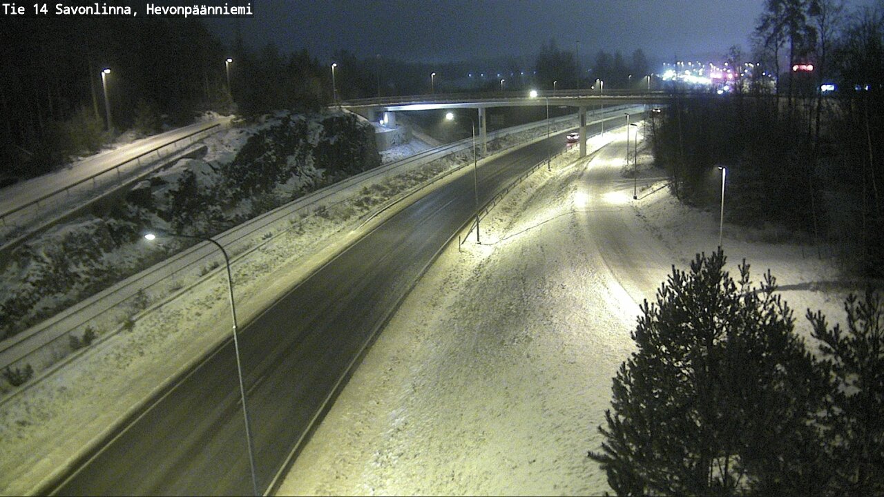 Weather Camera Image Väg 14 Nyslott, Hevonpäänniemi, Savonlinna, Etelä-Savo