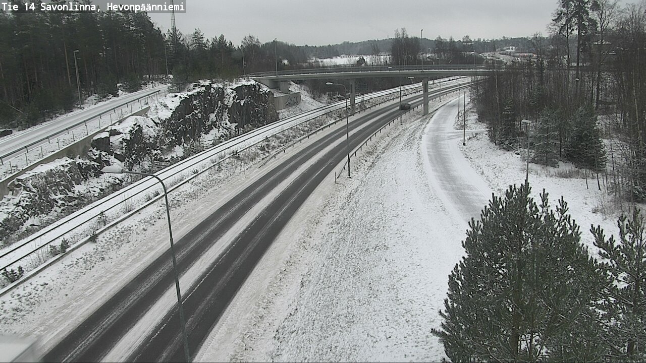 Weather Camera Image Väg 14 Nyslott, Hevonpäänniemi, Savonlinna, Etelä-Savo