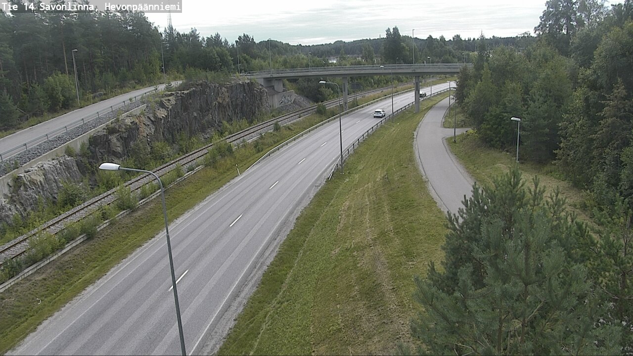 Weather Camera Image Road 14 Savonlinna, Hevonpäänniem, Savonlinna, Etelä-Savo