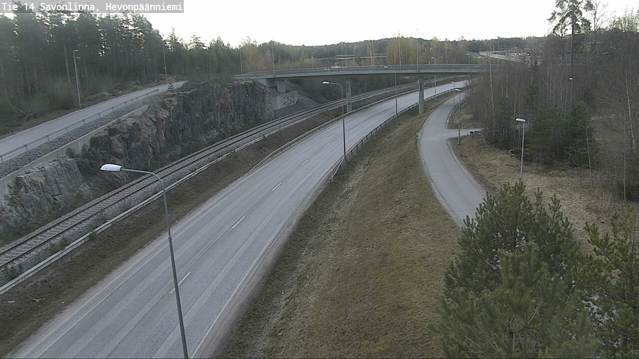 Weather Camera Image Road 14 Savonlinna, Hevonpäänniem, Savonlinna, Etelä-Savo