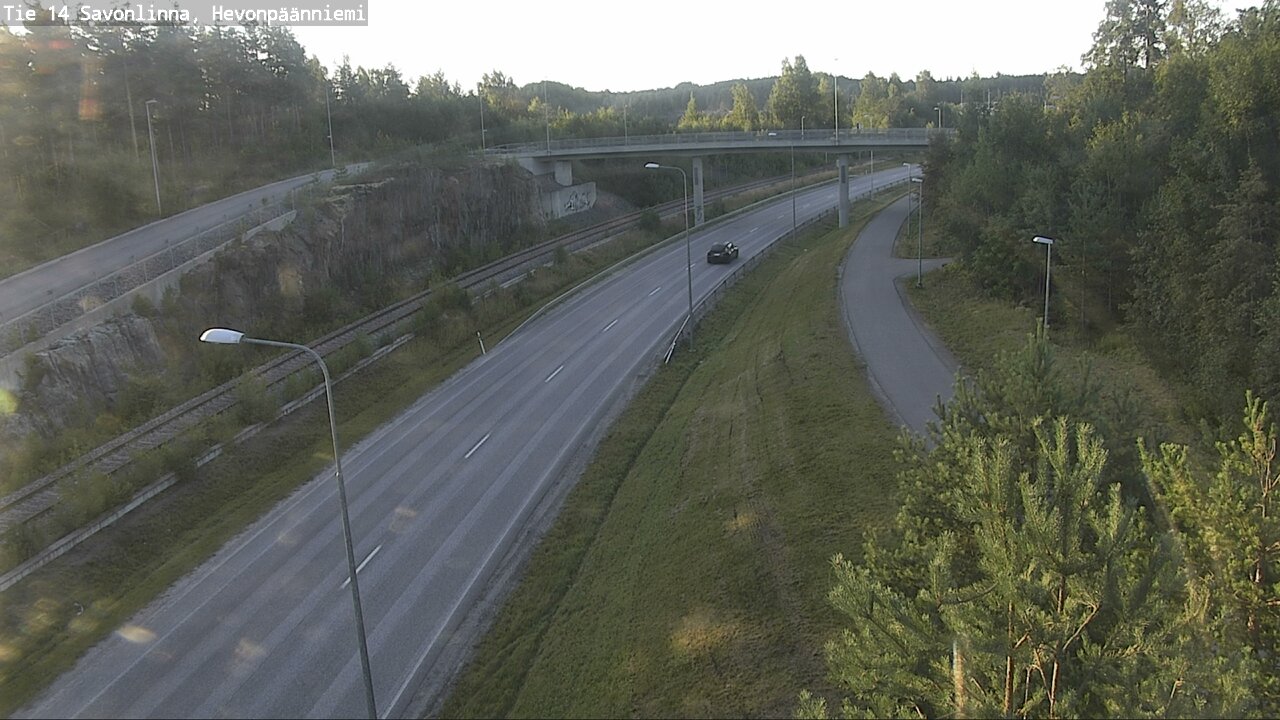 Weather Camera Image Road 14 Savonlinna, Hevonpäänniem, Savonlinna, Etelä-Savo