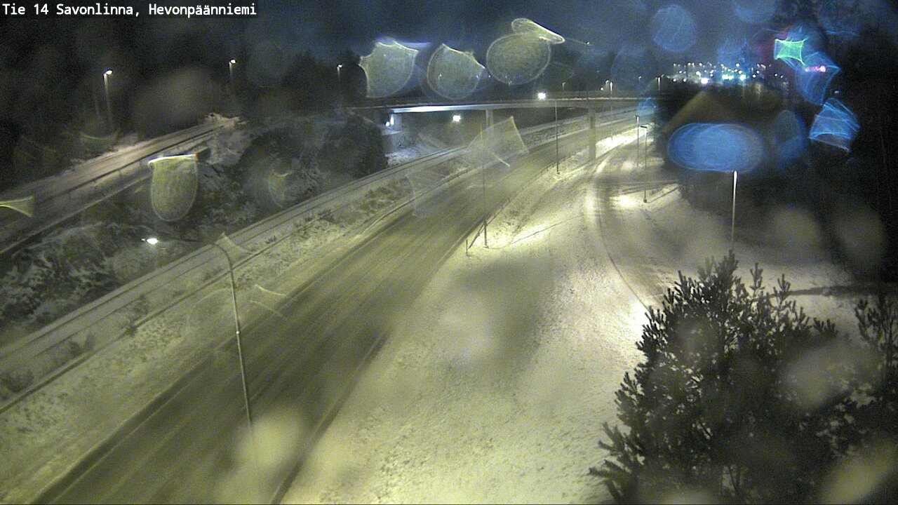 Weather Camera Image Väg 14 Nyslott, Hevonpäänniemi, Savonlinna, Etelä-Savo