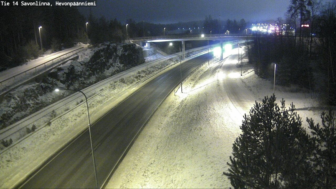 Weather Camera Image Väg 14 Nyslott, Hevonpäänniemi, Savonlinna, Etelä-Savo