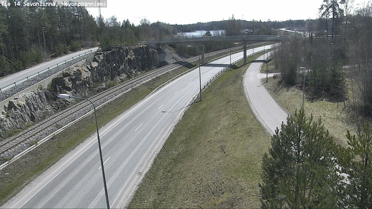 Weather Camera Image Road 14 Savonlinna, Hevonpäänniem, Savonlinna, Etelä-Savo