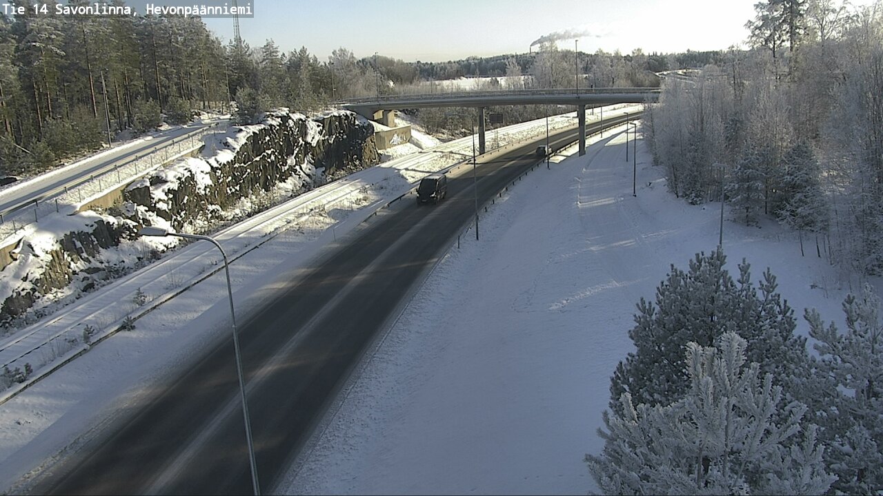 Weather Camera Image Road 14 Savonlinna, Hevonpäänniem, Savonlinna, Etelä-Savo