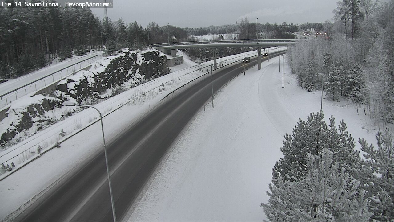 Weather Camera Image Road 14 Savonlinna, Hevonpäänniem, Savonlinna, Etelä-Savo