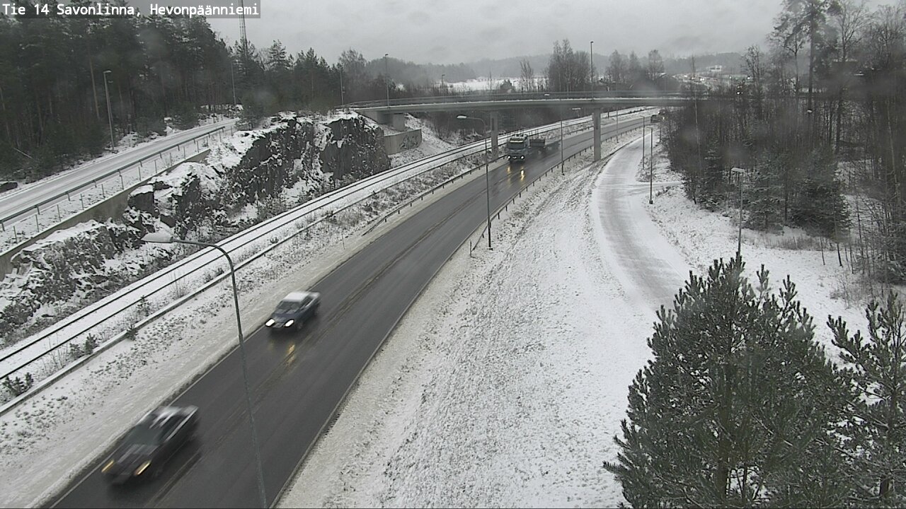 Weather Camera Image Väg 14 Nyslott, Hevonpäänniemi, Savonlinna, Etelä-Savo