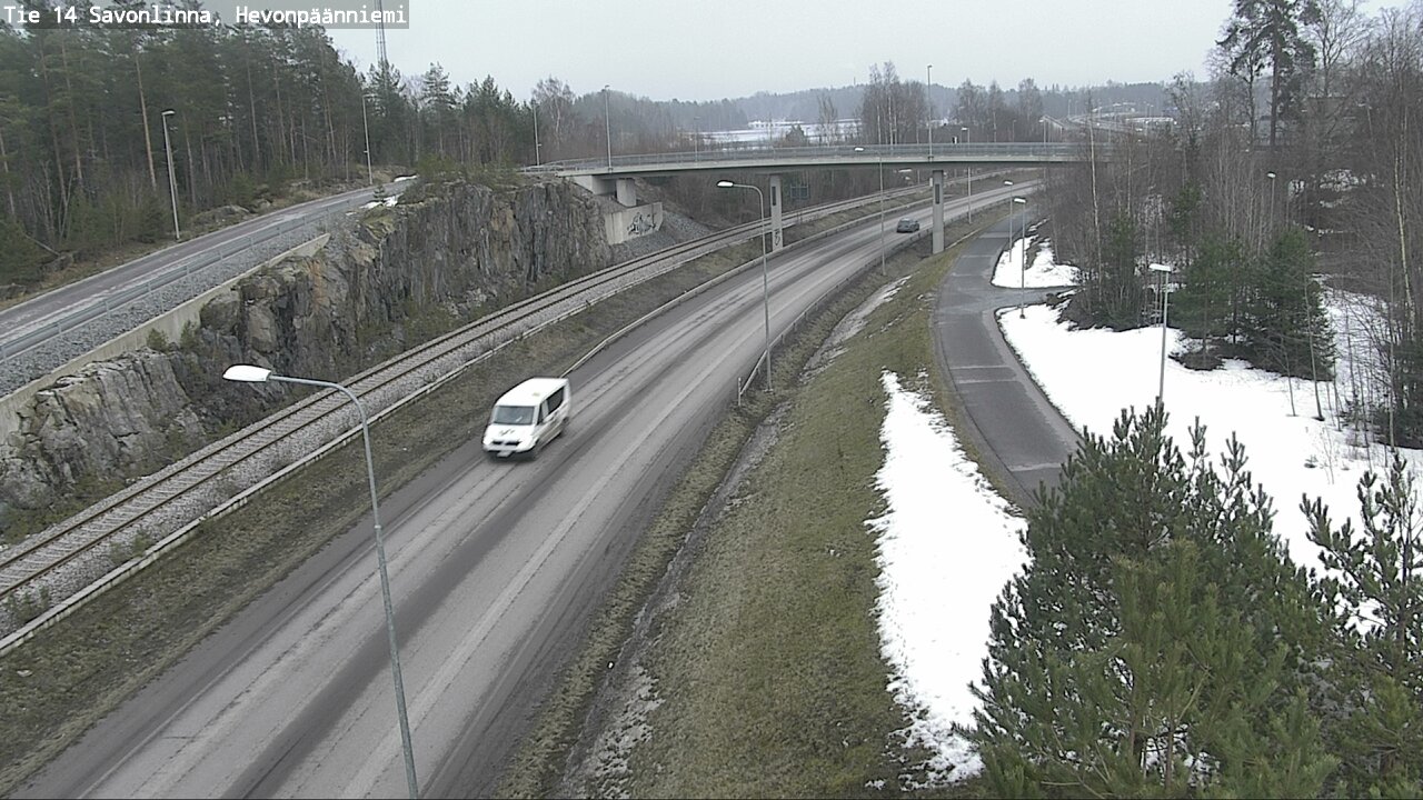Weather Camera Image Road 14 Savonlinna, Hevonpäänniem, Savonlinna, Etelä-Savo