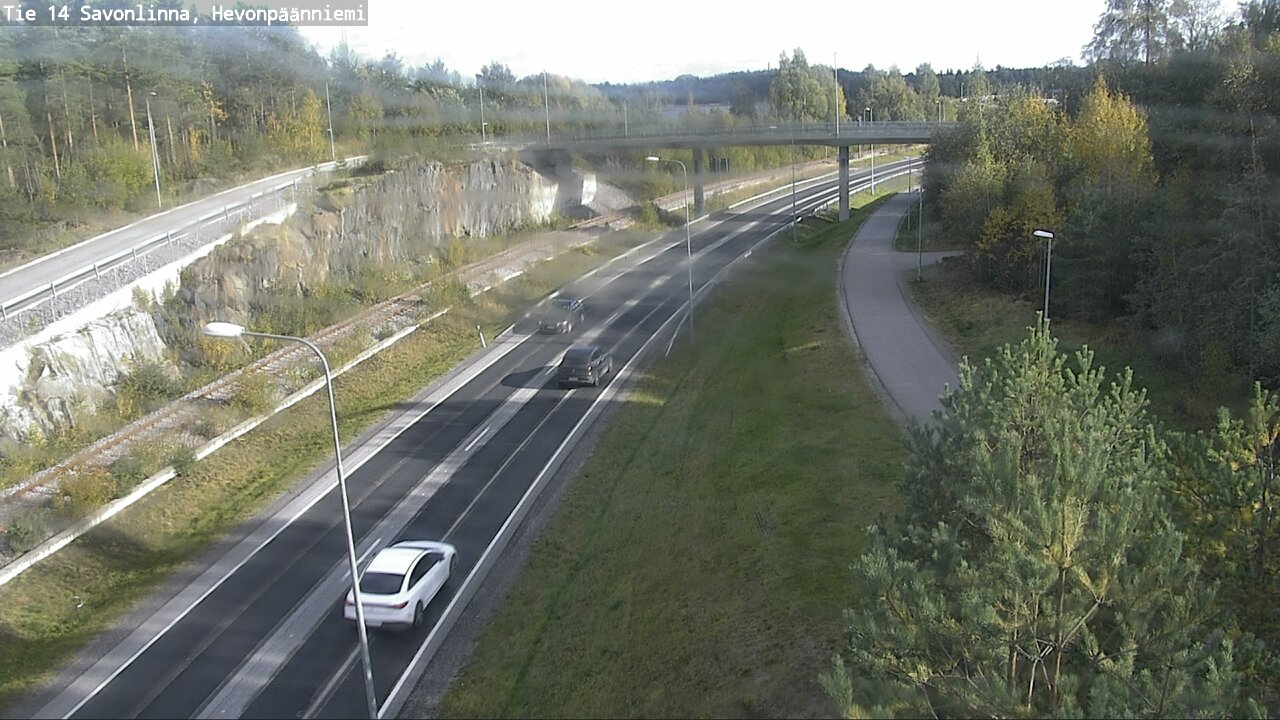 Weather Camera Image Road 14 Savonlinna, Hevonpäänniem, Savonlinna, Etelä-Savo